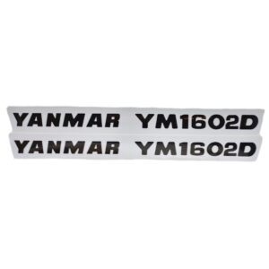 Sticker set Yanmar YM1602D motorkapstickers stickerset zelfkleverset spatbordstickers spatbordstickerset motorkapstickerset